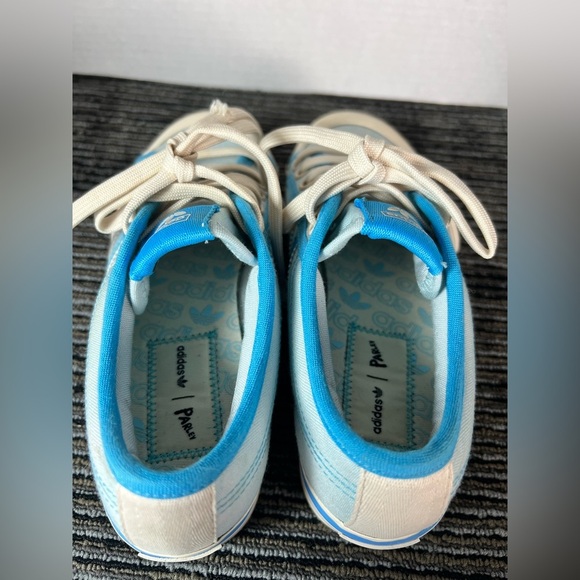 Adidas Parley Nizza light blue lace-up platform sneakers Women 6.5 - Picture 11 of 14